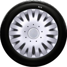 Drs Tuning Citroen Uyumlu 16 Inc Kırılmaz Sks Jant Kapağı 1 Takım 4 Adet NO:403