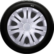 Drs Tuning Dacia Uyumlu 16 Inç Kırılmaz Sks Jant Kapağı 1 Takım 4 Adet NO:408