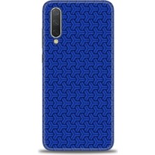 Kılıf Evreni Xiaomi Mi 9 Lite Kılıf Hd Baskılı Kılıf - Mavi Örüntü + 9h Nano Ekran Koruyucu