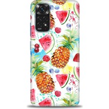 Kılıf Evreni Xiaomi Redmi Note 12 4g Kılıf Hd Baskılı Kılıf - Meyveler + 9h Nano Ekran Koruyucu