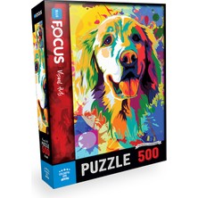 Blue Focus Games 500 Parça - Colorful Dog (Renkli Köpek)