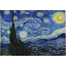 Blue Focus Games 500 Parça Puzzle - Starry Night (Yıldızlı Gece)