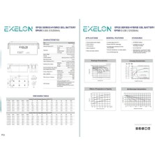 Teknovasyon Arge - Exelon 12 Volt 200 Amper Jel Akü Derin Döngü deep cycle