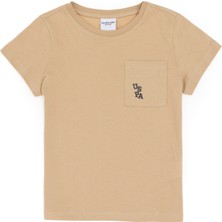 U.S. Polo Assn. Erkek Çocuk Kum Bisiklet Yaka Tişört 50298096-VR085