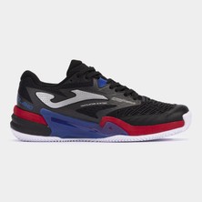 Joma T.roland 2401 Black Red Blue Erkek Tenis Ayakkabı Nefes Alabilir Yapı ile Konforlu