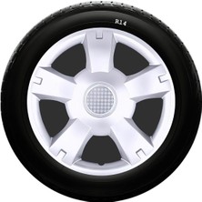 Drs Tuning Honda Uyumlu 14 Inc Kırılmaz Sks Jant Kapağı 1 Takım 4 Adet NO:201