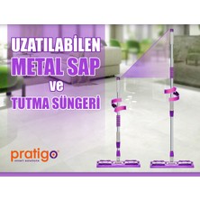 Pratigo Mop + 2 Adet Mikrofiber Bez