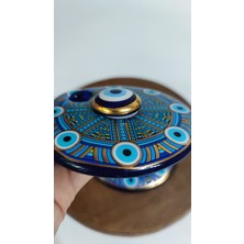 Poli Art Design Cam Nazar 3D Boncuğu Taş D10,5 Cm. | Dekoratif Duvar Süsü