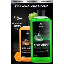 Grass Auto Shampoo Köpüklü Manuel Araç Oto Şampuanı 900 ml 2'li Set