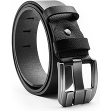 Adera Erkek Hakiki Deri Siyah Kemer