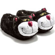 Twigy Silvester Unisex Hayvanlı Panduf Siyah 36/43
