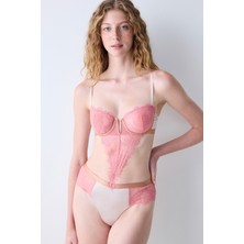 Penti Satin Lace Vizon Bodysuit