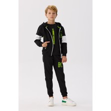 Bg Store Erkek Çocuk Siyah Eşofman Üstü