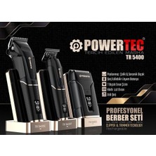 Powertec TR-5400 Saç & Sakal & Ense Çizim Profesyonel Berber Tıraş Makinesi Seti