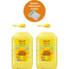 Komili Ayçiçek Yağı 4 Lt Pet * 2 + Patates Dilimliyici Hediyeli