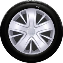 Drs Tuning Kia Uyumlu 15 Inc Kırılmaz Sks Jant Kapağı 1 Takım 4 Adet NO:341
