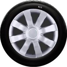 Drs Tuning Kia Uyumlu 15 Inc Kırılmaz Sks Jant Kapağı 1 Takım 4 Adet NO:323