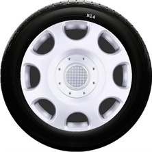 Drs Tuning Mazda Uyumlu 14 Inc Kırılmaz Sks Jant Kapağı 1 Takım 4 Adet NO:208