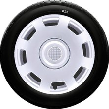 Drs Tuning Kia Uyumlu 15 Inç Kırılmaz Sks Jant Kapağı 1 Takım 4 Adet NO:302
