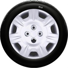 Drs Tuning Kia Uyumlu 14 Inç Kırılmaz Sks Jant Kapağı 1 Takım 4 Adet NO:220