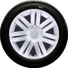Drs Tuning Opel Uyumlu 14 Inc Kırılmaz Sks Jant Kapağı 1 Takım 4 Adet NO:203