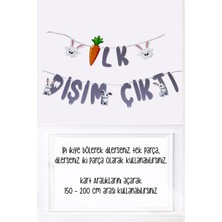 Pekshop İlk Dişim Çıktı Banner Tavşanlı Diş Buğdayı Parti Süslemesi