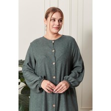 Kadın Büyük Beden Keten Ayrobin 2'li Takım