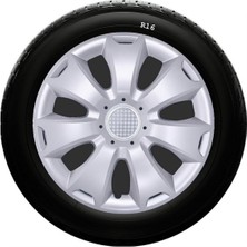 Drs Tuning Opel Uyumlu 16 Inç Kırılmaz Sks Jant Kapağı 1 Takım 4 Adet NO:417