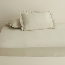Karaca Home Basic  Pamuk Çift Kişilik Düz Çarşaf Adaçayı
