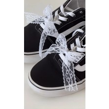 Âlâ Atelier 2’li Dantel Fiyonklu Spor Ayakkabı Süsü, Sneakers Charm, AYAKKABI TOKASI Y2K