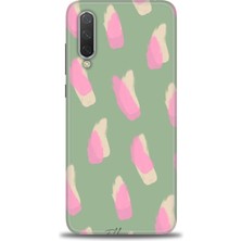 Kılıf Evreni Xiaomi Mi 9 Lite Kılıf Hd Baskılı Kılıf - Pembe Krem + 9h Nano Ekran Koruyucu