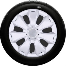 Drs Tuning Skoda Uyumlu 15 Inç Kırılmaz Sks Jant Kapağı 1 Takım 4 Adet NO:335