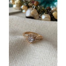 Ayarlanabilir Gold Zirkon Taşlı P*ndora Model Yüzük