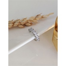 Su Perisi Takı Bijuteri Gümüş Damla Taşlı Model Earcuff ( Kıkırdak Küpe )