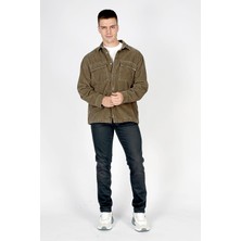 Lee Cooper Lukas Erkek Kadife Ceket Haki