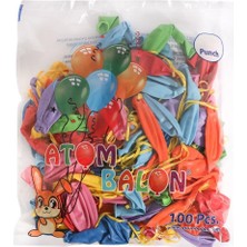 Atom Balon ATM-002 Atom Punch Baskısız Balon 100 Adet