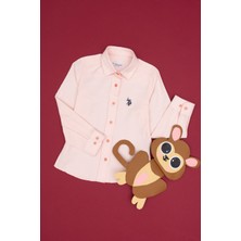 U.S. Polo Assn. Kız Çocuk Somon Gömlek Desenli 50297414-VR047