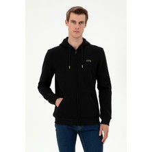 U.S. Polo Assn. Erkek Siyah Şardonlu Örme Hırka 50293146-VR046