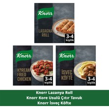 Knorr Yemek Kiti Kore Usulü Çıtır Tavuk 370G + Lazanya Ruloları 180G + Isveç Köftesi 150G