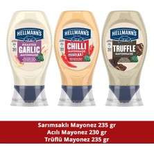 Hellman's Mayonez Trüflü 235G + Sarımsaklı 235G + Acılı Mayonez 230G