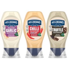 Hellman's Mayonez Trüflü 235G + Sarımsaklı 235G + Acılı Mayonez 230G