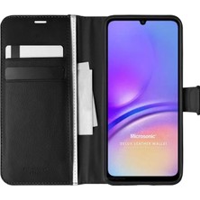 Microsonic Samsung Galaxy A06 Kılıf Delux Leather Wallet Siyah