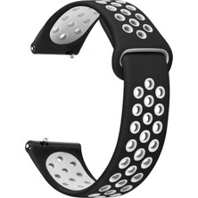 Microsonic Xiaomi Redmi Watch 5 Lite Rainbow Gently Band Kordon Siyah Beyaz