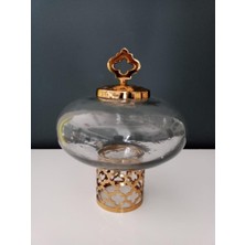 Evdema Gold Lotus Kapaklı Küp 28*23,5 cm