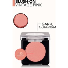 Blush-On Yüksek Pigmentli & Mat Bitişli Kompakt Toz Allık