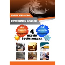 Carguard Skoda Octavia 2012-2016 ile Uyumlu Lüks Araba Brandası Miflonlu Branda Oto Çadır Örtü