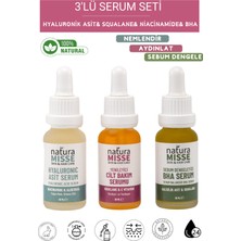 Naturamisse Sebum Dengeleyici Bha Üçlü Serum Seti Hyaluronik Salisilik Asit Niacinamide