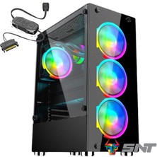 SNT Energy Snt Ncon Nc-Iı Z2 Mid Tower Atx Gaming 4 x Argb Fanlar Dahil Masaüstü Bilgisayar Kasası (Power Yok)