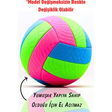 Voleybol Topu Iç ve Dış Mekan Uyumlu Dikişli 5 Numara Renkli