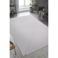 Karmen Halı Trend TR011A Gri Geometrik Detaylı Akrilik Yumuşak Salon  Oturma Odası Halısı